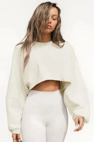 Oversized Crop Sweatshirt