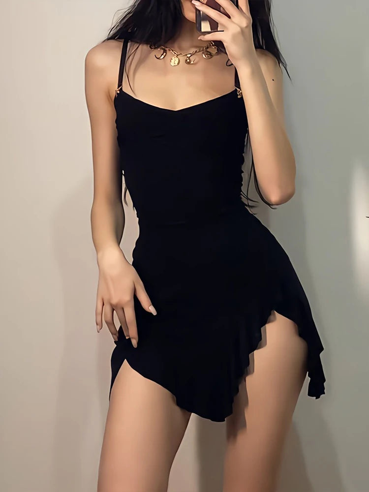 Vestido mini sexy de verano para mujer sin mangas