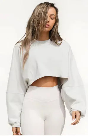 Oversized Crop Sweatshirt